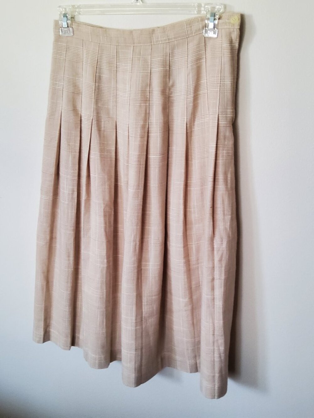 Sporty Orvis Pleated Plaid Skirt women's size 14